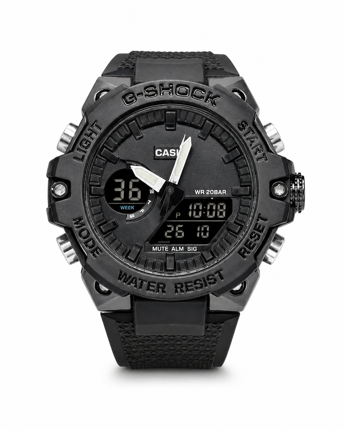 Casio G-Shock Analog-Digital Black Resin Sports Watch