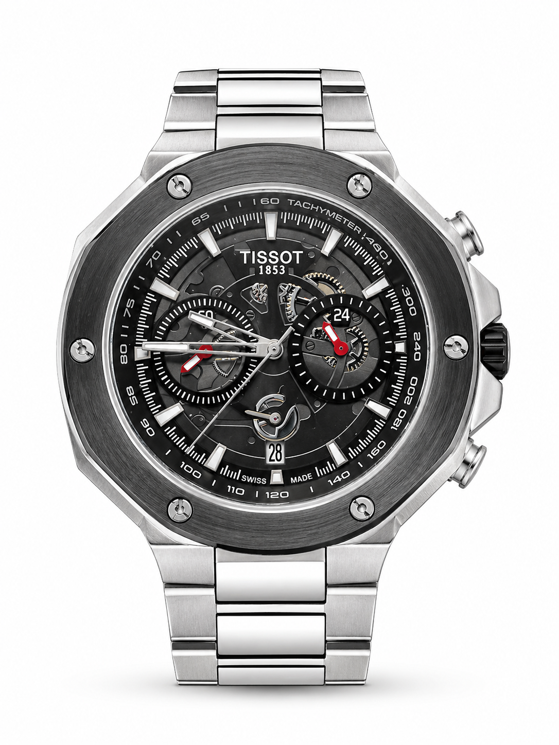 Tissot Style 1853 Chronograph Watch (Black Dial)