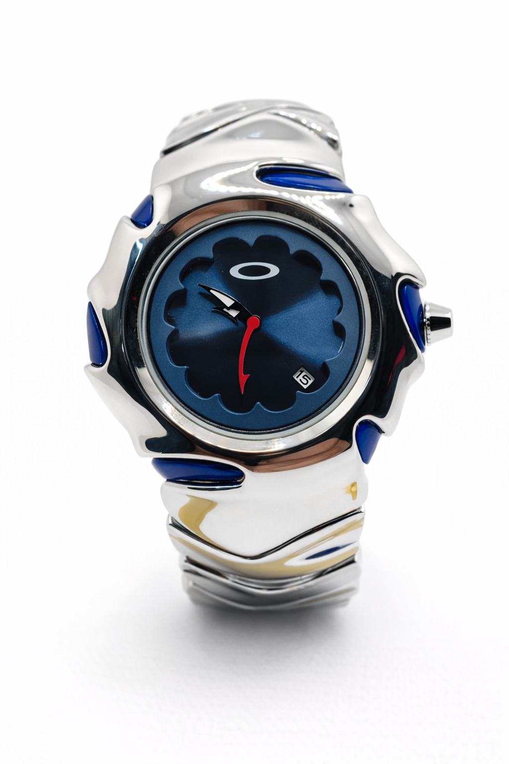 Premium Silver Blue Designer Analog Watch for Men