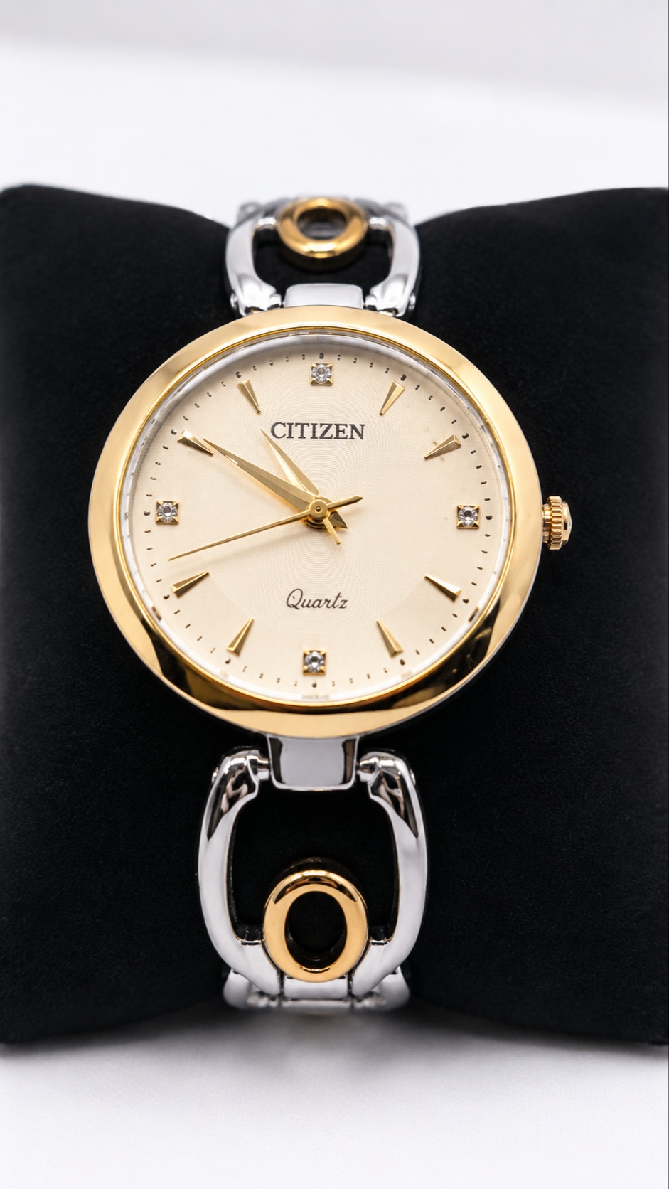 Citizen Inspired Women's Elegant Rose Gold & Silver Quartz Watch