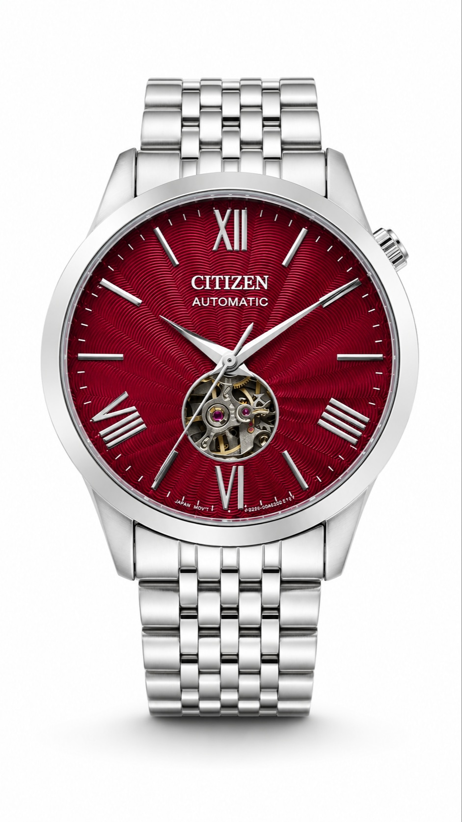 CITIZEN Automatic Open Heart Red Dial Watch
