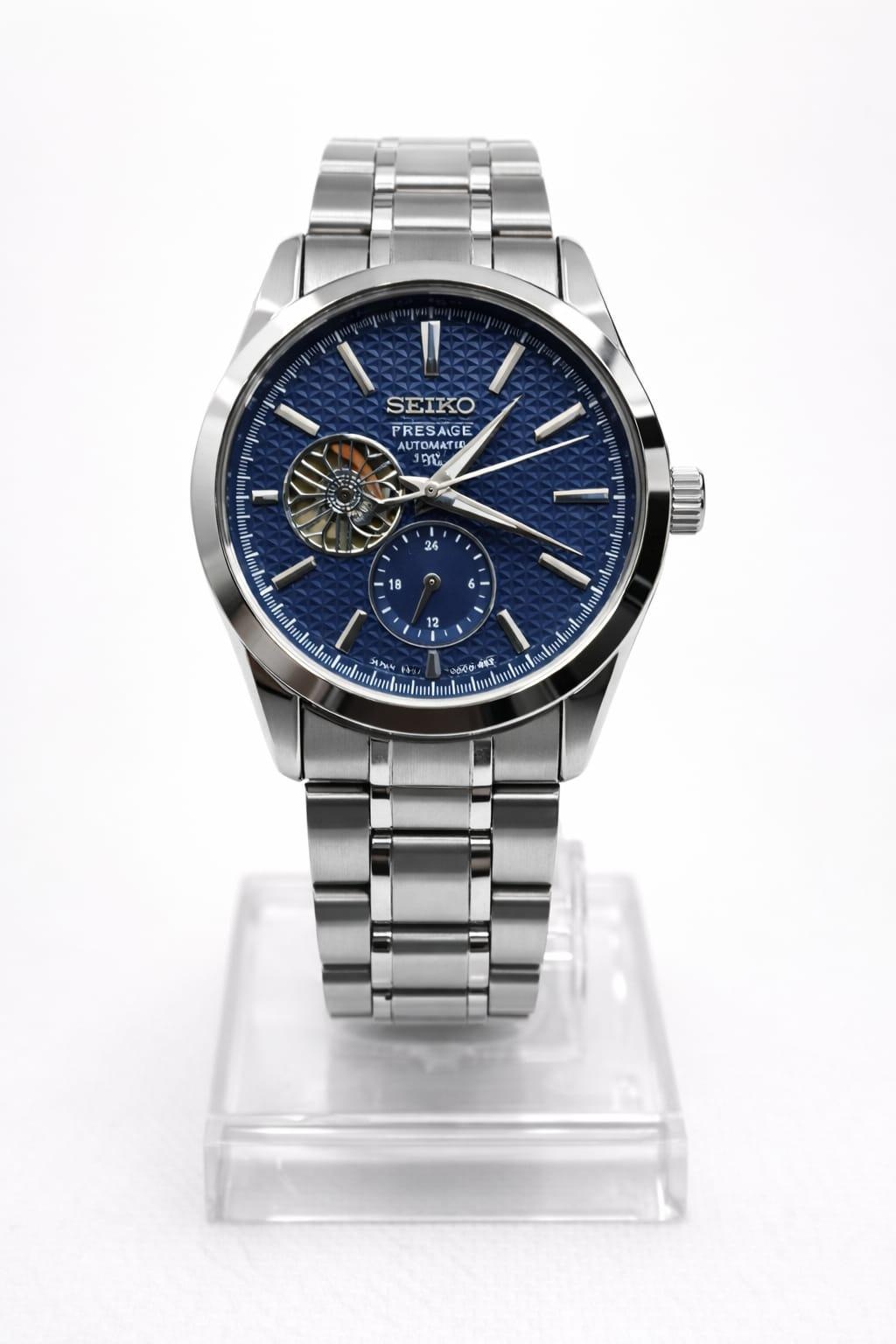 Seiko Presage Automatic Open Heart Blue Dial Watch
